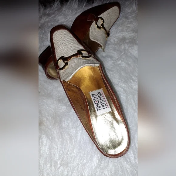 Timothy Hitsman Italian Mules. Trending. Horsebit Hardware on top. Size 8 1\2 - Picture 5 of 8